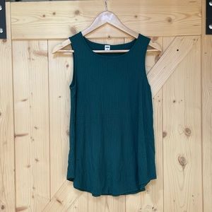 3/$20 🌟 Old Navy “Luxe” emerald Ribbed swing tank | Small